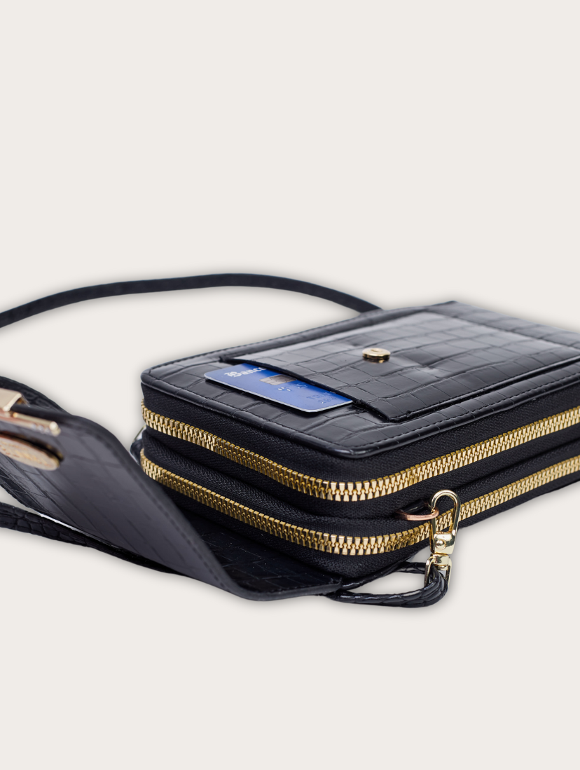 Original Crocodile Bag - Negra