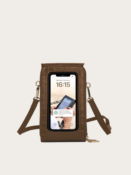 Original Crocodile Bag - Café
