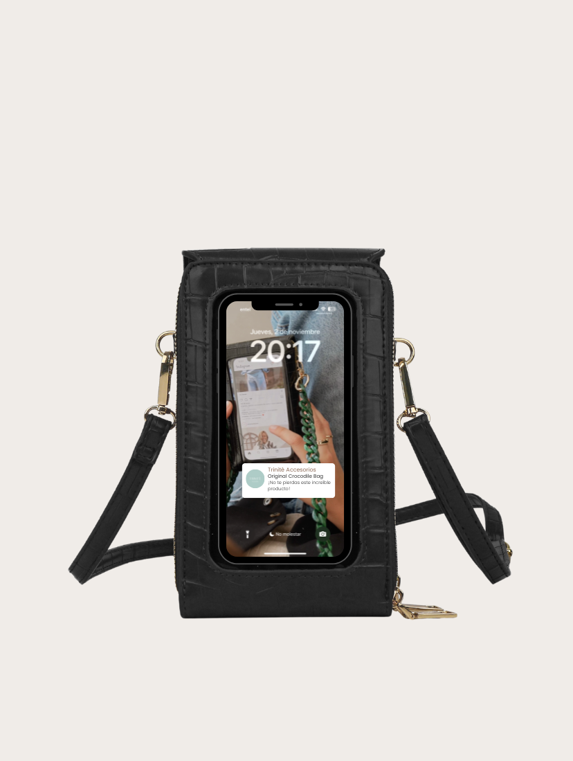 Original Crocodile Bag - Negra