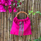 Clutch Bambú Étnico Fucsia