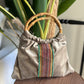 Clutch Bambú Étnico Beige