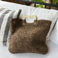 Rafia Beach Bag - Brown