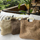 Rafia Beach Bag - Light brown